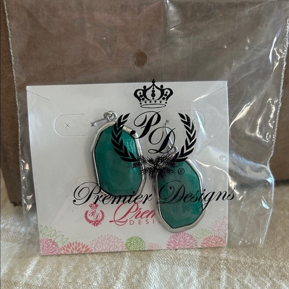 Premier Designs Jewelry - Premier Designs Teal Statement Earrings